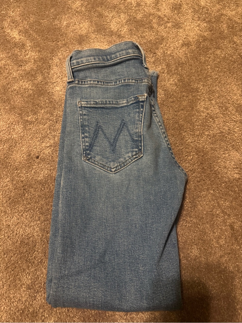 MOTHER Women's Light Blue Ankle Jeans